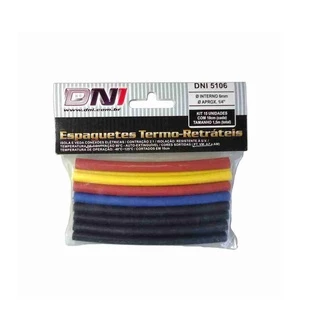 Espaguete Termo Retratil Dni 6mm Com 15pecas 5106