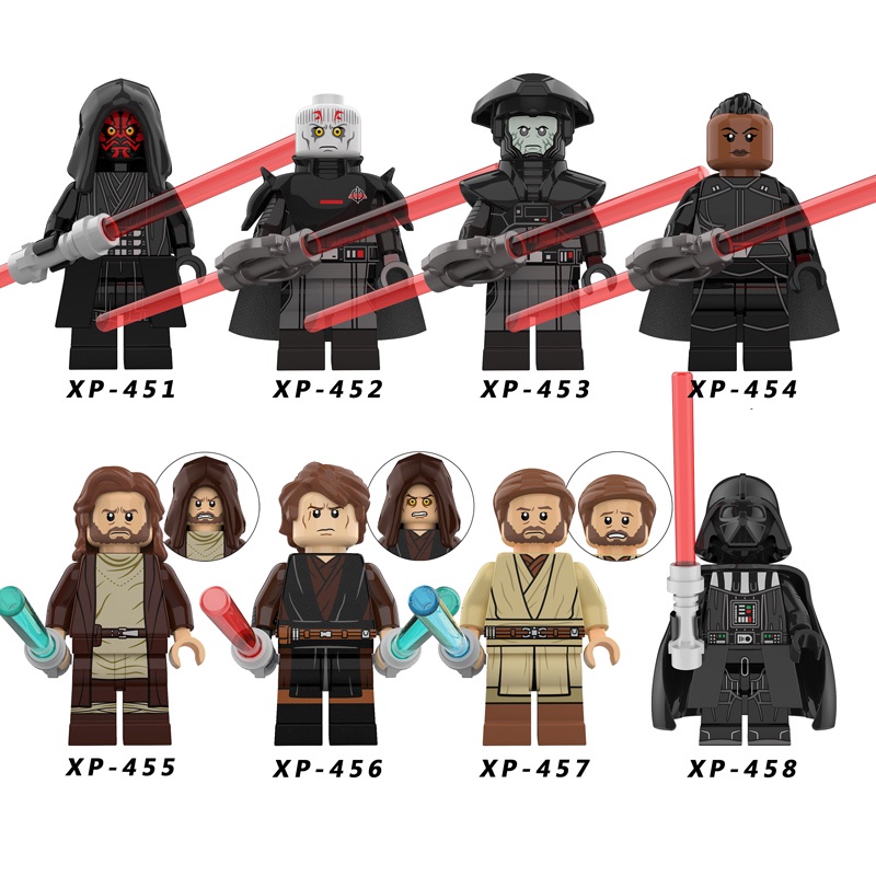 Nova Estrela Darth Vader Maul Obi-Wan Anakin Trooper Mini Tijolos Figura Colecionar Brinquedo Educacional