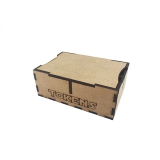 Caixinha de tokens para jogos - Em MDF - Bucaneiros