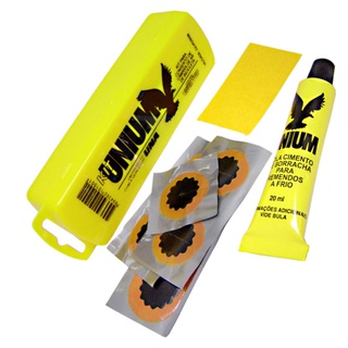 Kit Remendo Reparo Pneus e Câmara de Ar para Bicicletas todos aros