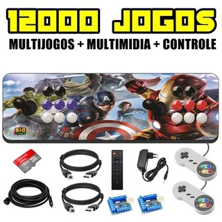 Fliperama Portátil Retrô 12500 Jogos + HDMI 5m Barato !!