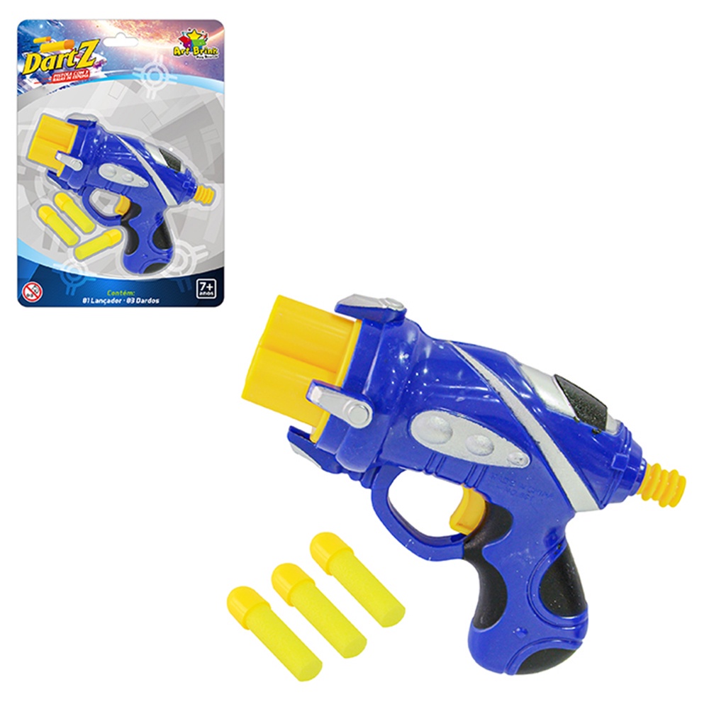 Brinquedo Metralhadora Estilo Nerf 40 Dardos Semi Automática