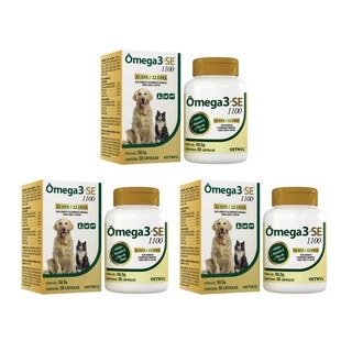 Ômega 3+se 1100 30 Capsulas - Vetnil - 3 Unidades
