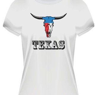 Camiseta texas Country Touro Chifre cowboy