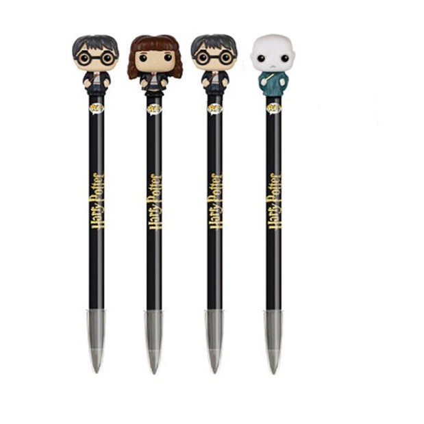 Kit Funko Pop! 4 Canetas Pen Harry Potter Hermione Voldemort