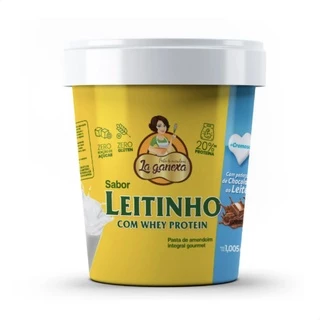 Pasta de Amendoim Leitinho com Whey Protein La Ganexa 450g