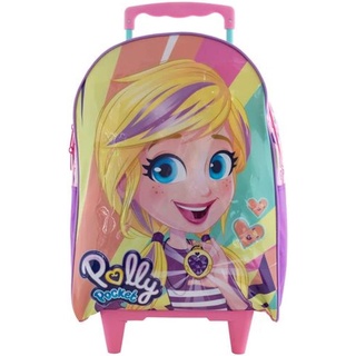 Kit Mochila G Polly Pocket 19M Costas + Lancheira Original