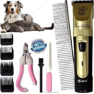 Kit Maquina De Tosa Pet Clipper Caes & Gato