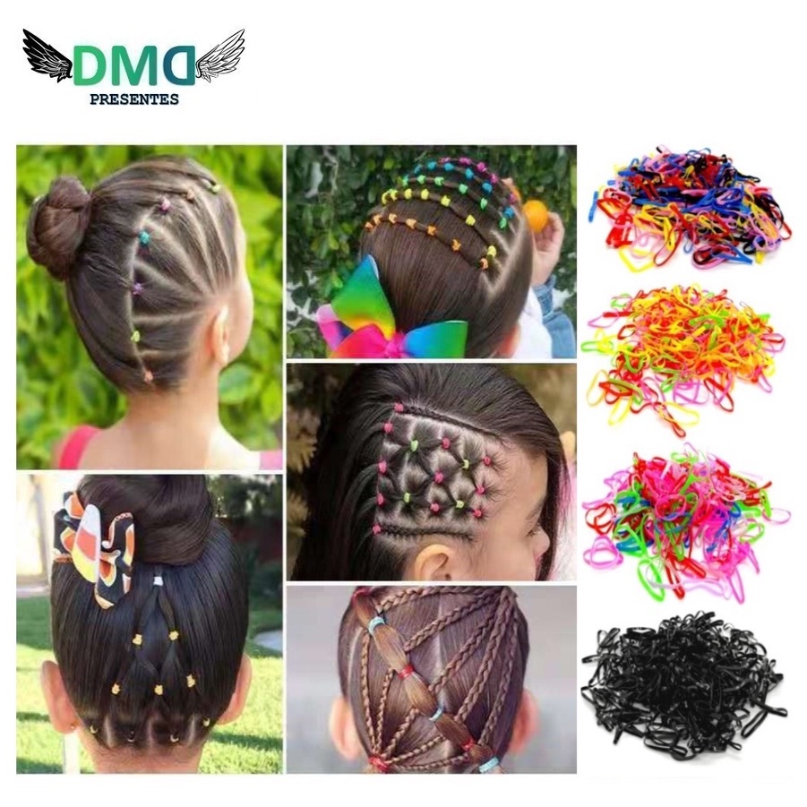 Penteado infantil, Penteado passo a passo com liguinha de silicone 