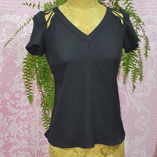 Blusa Básica Decote Costas