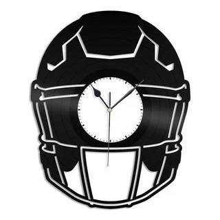 Capacete Futetbol Americano - Relógio Disco De Vinil Decoração