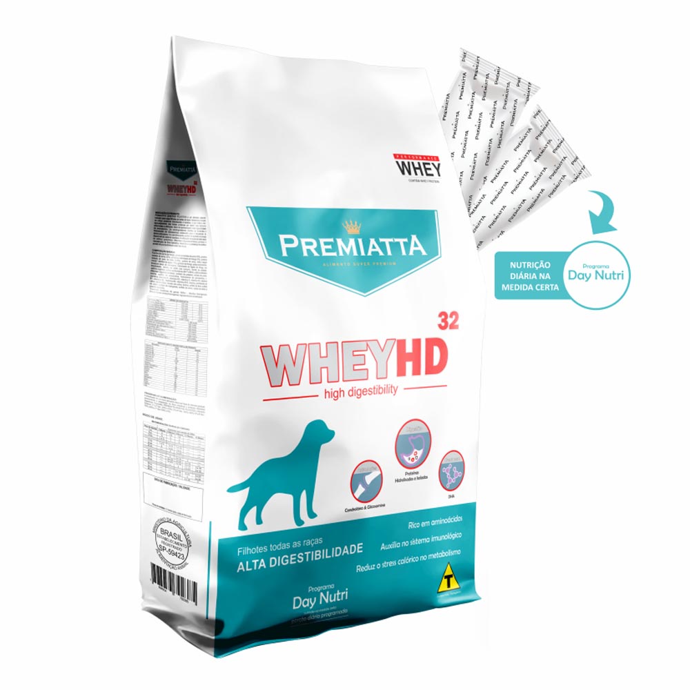 Ração Premiatta Cães Whey HD Filhotes – 6kg