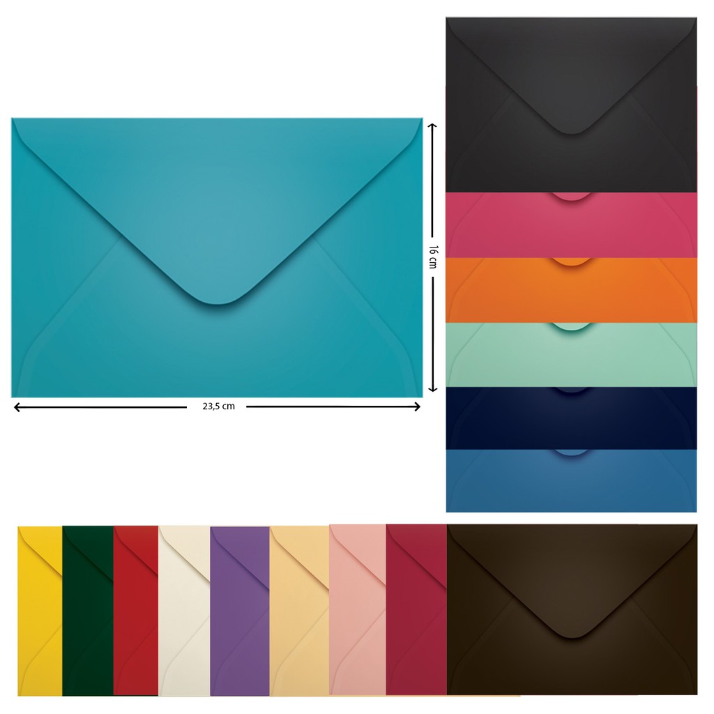 Envelope Convite 160x235 Scrity 100 Unidades