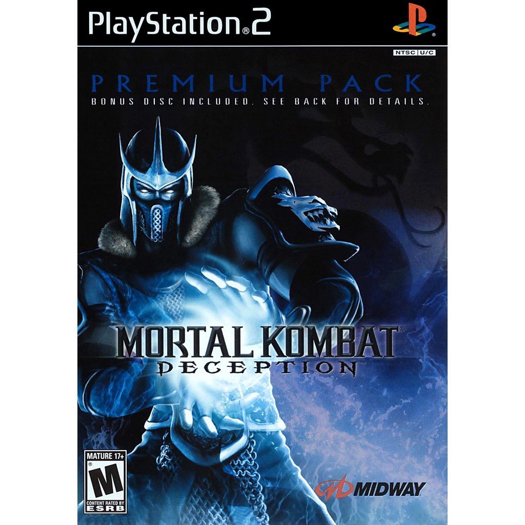 Mortal Kombat Deception Premium Pack Bonus Disc jogo playstation ps2 ...