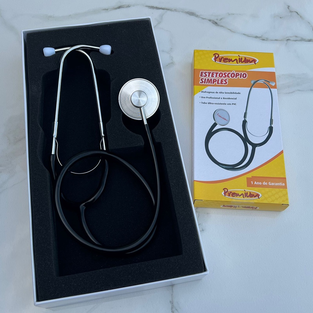 Estetoscópio Barato Simples Adulto Premium Enfermagem Saúde | Shopee Brasil