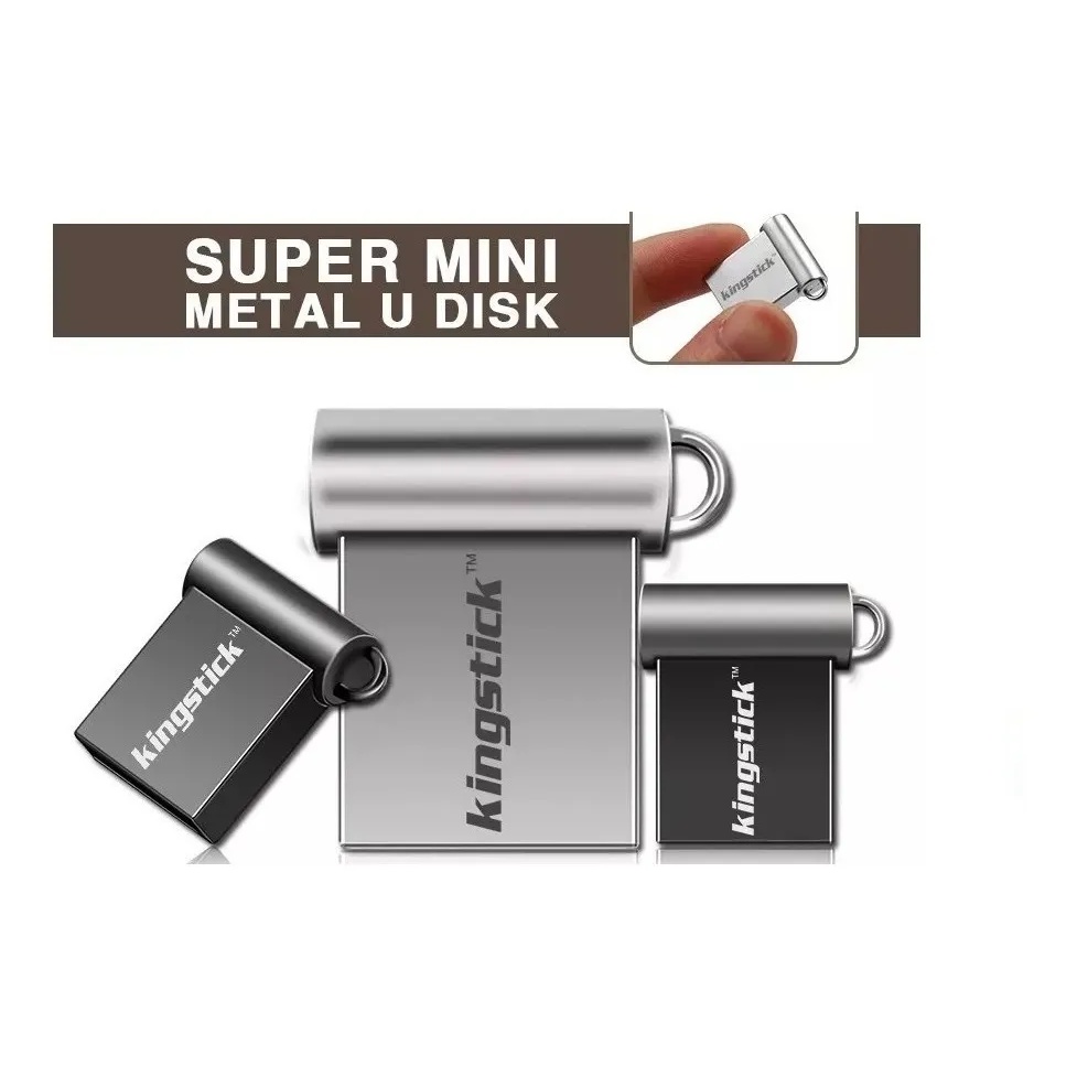 Mini Pen Drive 32gb Kingstick Metal Pequeno | Compacto | Nono Kingstick ...