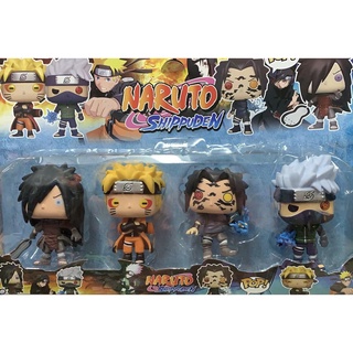 Naruto Kit Completo 4 Bonecos Articulado 15cm Uzumaki Sasuke