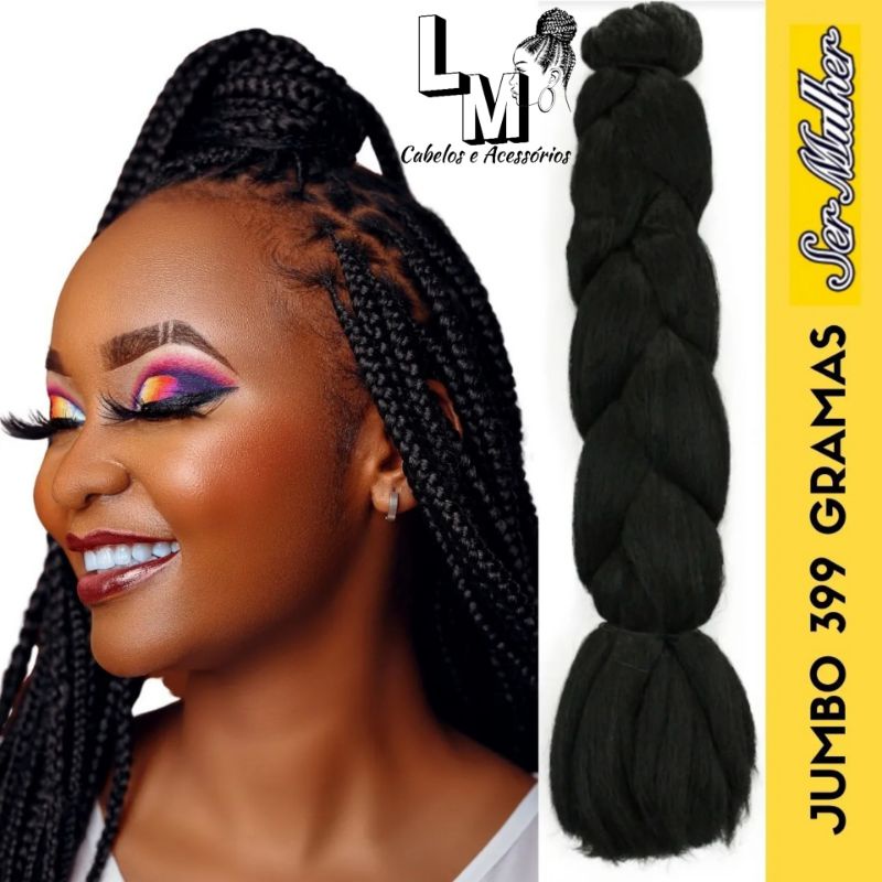 Jumbo para Tranças Box Braids Jumbão Ser Mulher | Shopee Brasil