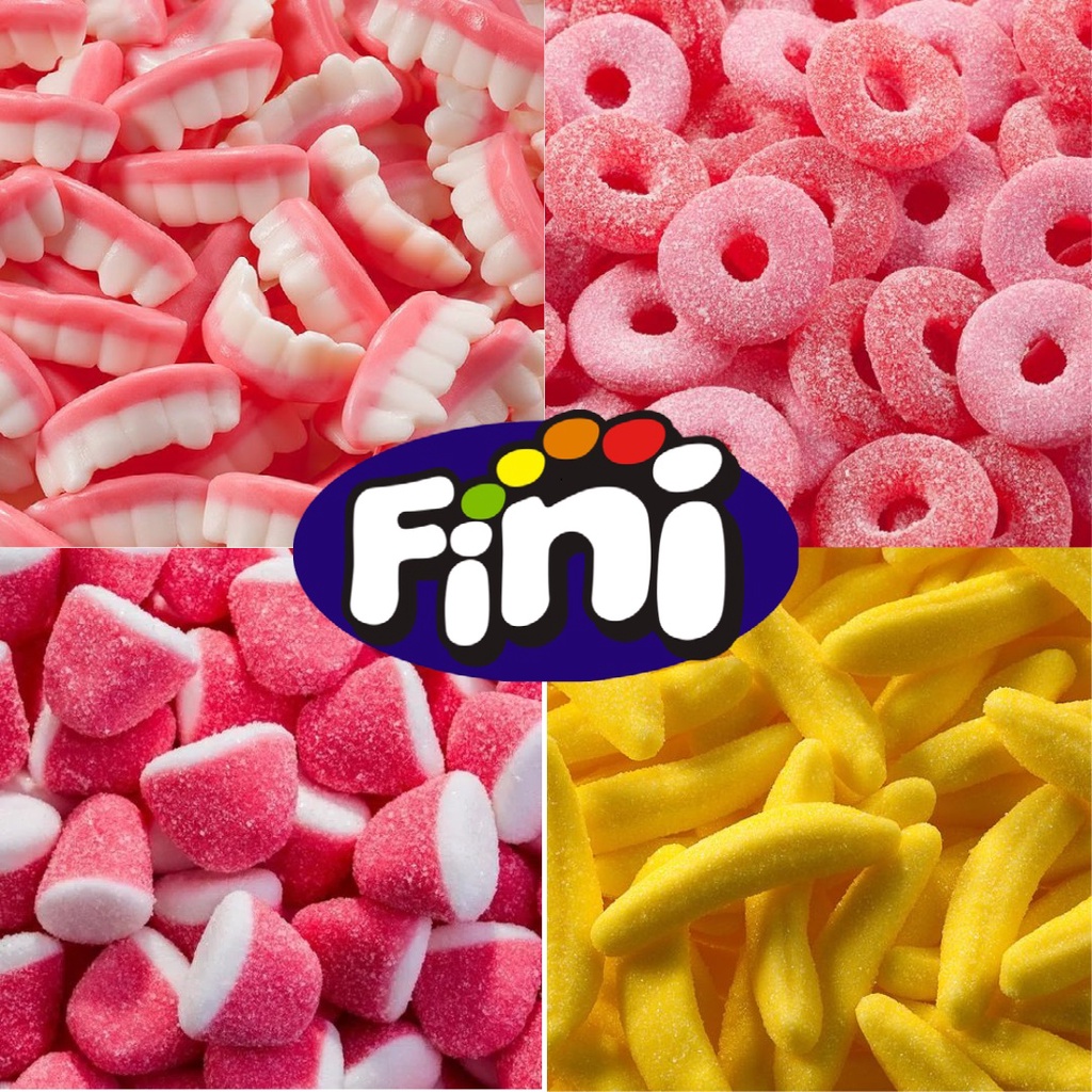 Balas Fini Goma Gelatina 1KG (500gr+500gr) Vários Sabores - Promoção ...