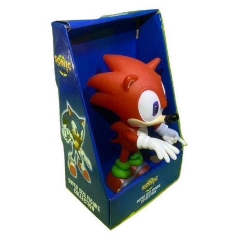 Boneco Vinil Super Sonic Vermelho Knuckles Articulado