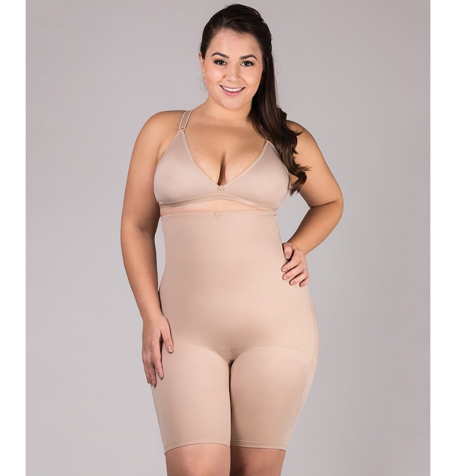 Cinta shorts modeladora lingerie p m g gg - R$ 40.00, cor Nude #44184,  compre agora