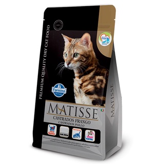 Racao Farmina Matisse Gatos Adultos Castrados Frango - 7,5kg