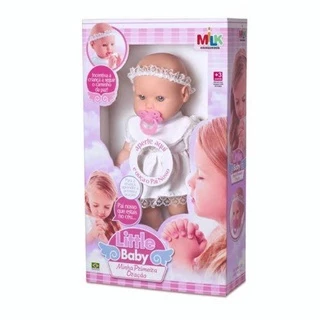 Boneca Little Baby Minha Primeira Oração Milk Brinquedos