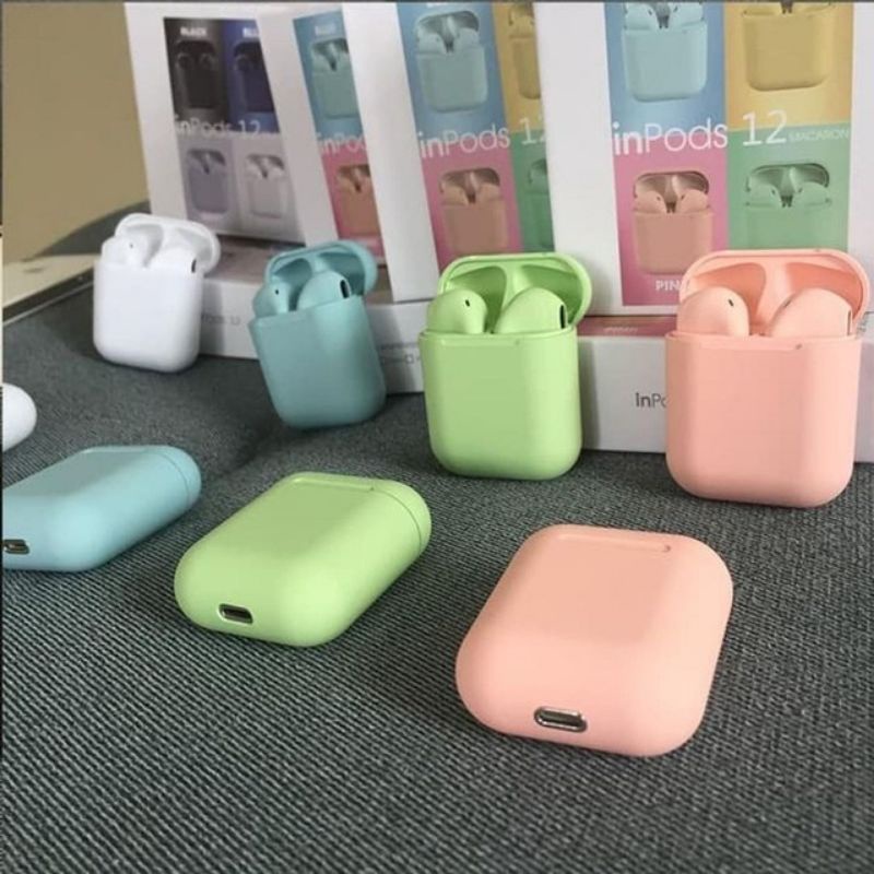 Fone De Ouvido Bluetooth Inpods 12 Macaron Inpods12 I12 Cor