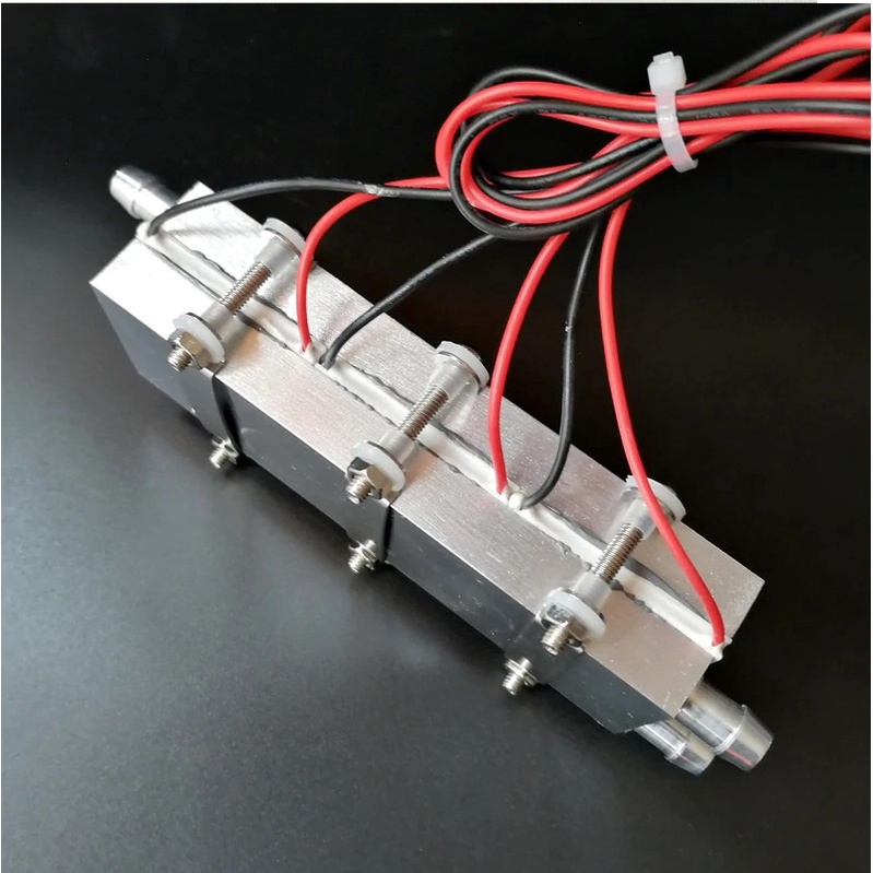 Mini Radiador Duplo Peltier Water Block Cooler 1 peltier 2 peltier ou 3