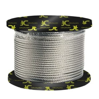 100m Cabo De Aço Galvanizado 3/16 6x7 Af