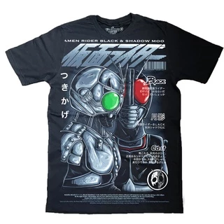 Camisa Camiseta Black Kamen Rider Masculina e Infantil Algodao
