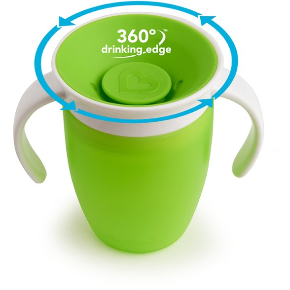 Copo Munchkin para Treinamento e Transição 360 Miracle Cup Rosa