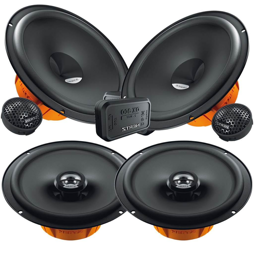 Kit Alto Falante 2 Vias Hertz Dsk165 + Coaxial 6 Polegadas Dcx165