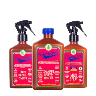 Lola Kit Shampoo, Milk Spray e Tonico Rapunzel - 3 Itens