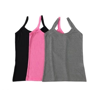 Kit 3 regatas caneladas (ROSA, PRETA E CINZA).