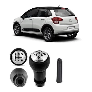 Bola Manopla De Câmbio Preta C/cromado Citroen C3 2013 2014