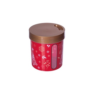Porta Mantimentos Redondo 1,2 L Natal-Dourado Fechado/Natal 2022