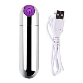 Vibrador Bullet Bulet Recarregável Poderoso Usb Vibrador Bala 