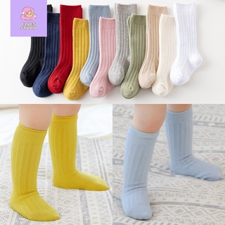 [Meias Altas Para O Joelho Liso De Algodão-Colorido Crianças/Bebês/spring/Verãomer