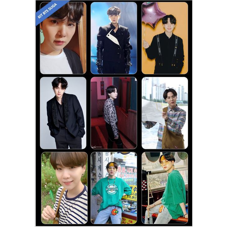 防弾少年団 お渡しカード シュガ Cards SUGA - Min Yoongi - BTS | Shopee Brasil