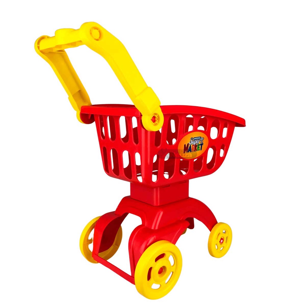 Carrinho de Compras Supermercado Infantil Mercadinho de Brinquedo Com ...