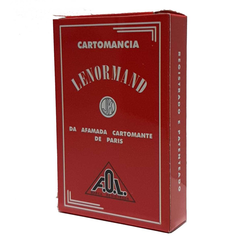 Baralho de Cartas Ciganas Lenormand - Pequeno 8 cm x 5m - 36