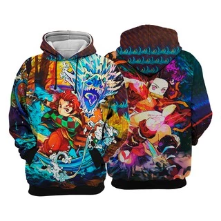 Blusa Moletom Canguru Anime Kimetsu No Yaiba 03 Full