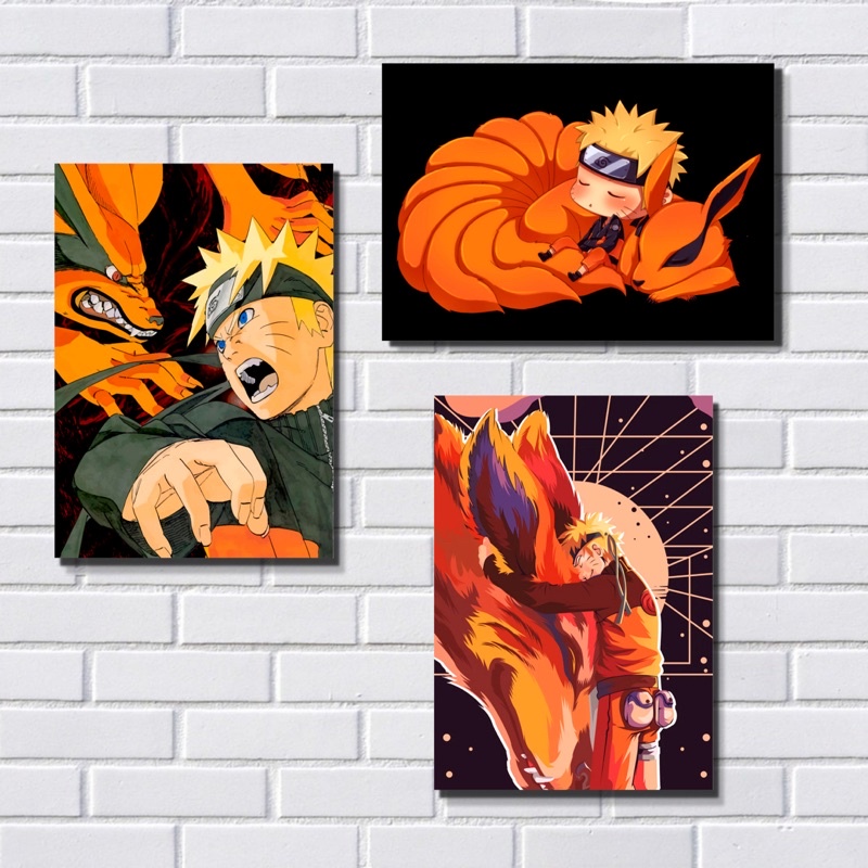 Placa Decorativa - Quadro - Anime - Naruto (h339)