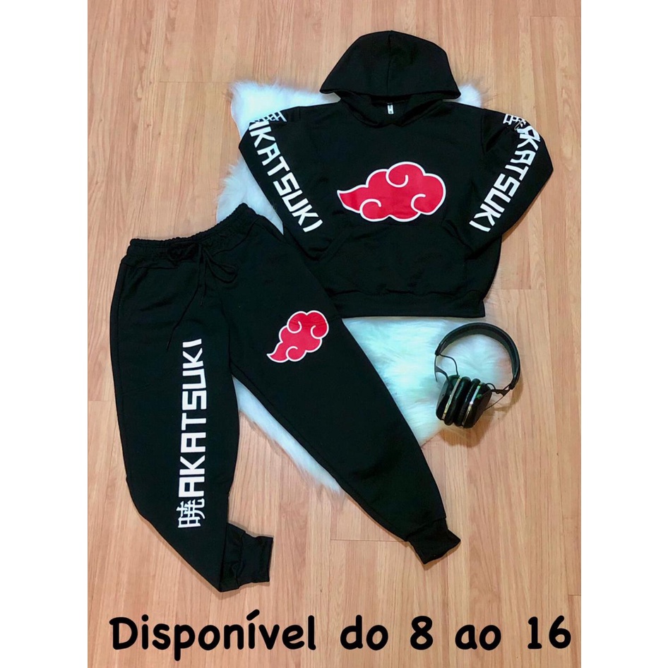 blusa moletom de frio Naruto Akatsuki vilas renegadas simbolos ninjas