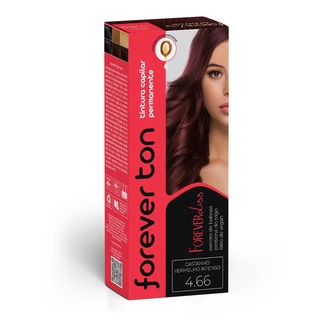 Tinta de Cabelo Forever Ton 4.66 Castanho Vermelho Intenso
