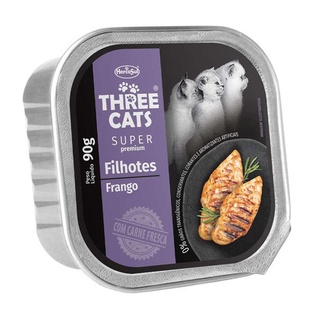 Racao Umida Three Cats Special Filhotes Pate 90gr