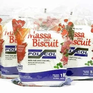 Massa de biscuit Polycol Natural 1 kg