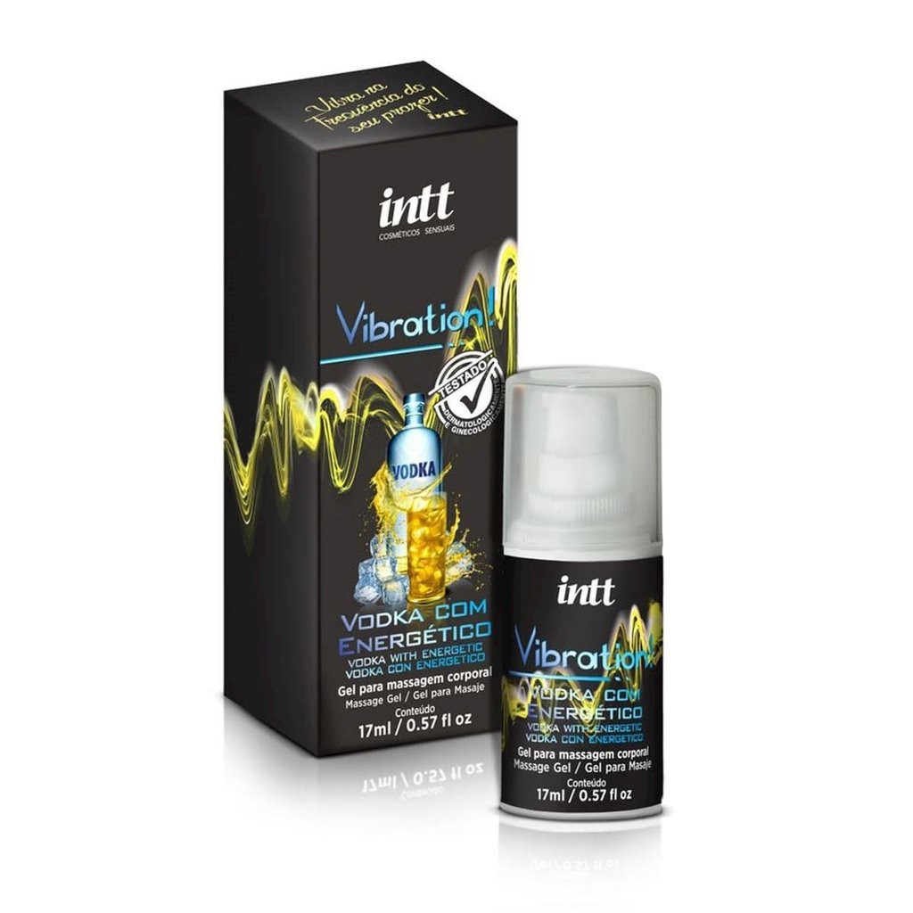 Vibration Gel Excitante Que Vibra Power Extra Forte Sabor Vodka Com Energético 17ml Intt 1206