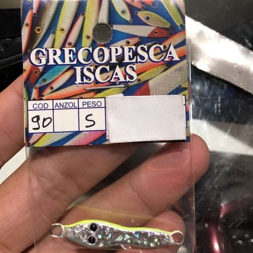 ISCA JIG GRECO SAPINHO 90 5G COR PRATA/VERDE/ COD 10835